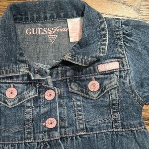 Guess Jean dress 18 months - pink detail
